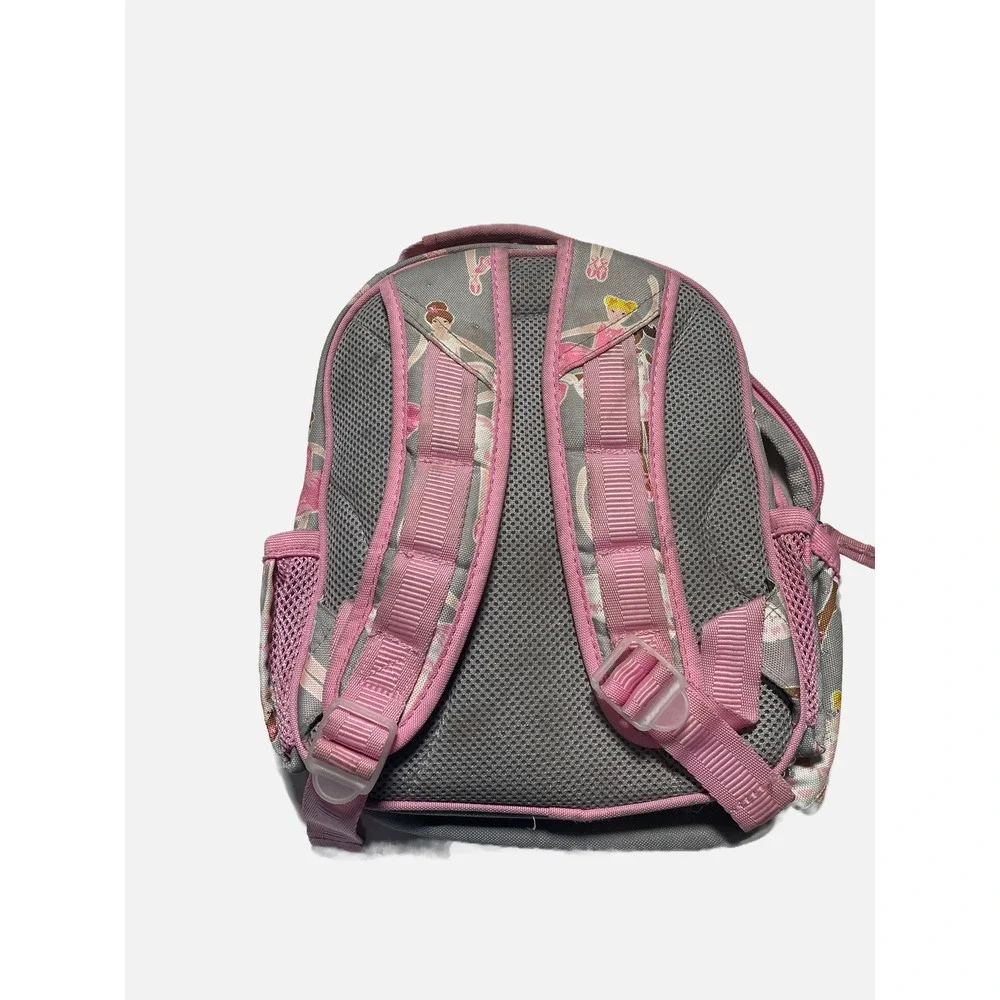 Pottery Barn Kids Mini Backpack Girls Pink Gray Ballerina Dance School Bag